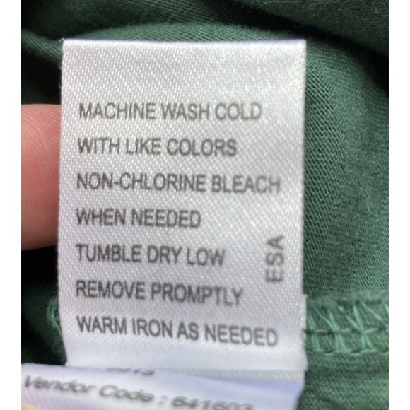 Lazy One Fetching Tired Dark Green PJ Tee Woman Large Short Sleeve Cotton NWT - Picture 5 of 9